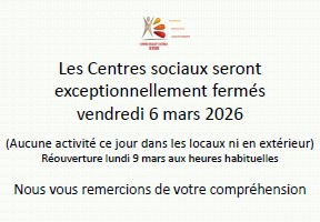 image fermeture du 6 mars 2026