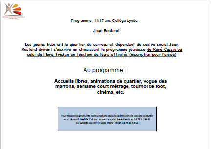 image info JR jeunesse toussaint 2026